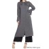 Long Kurti with bell sleeves- Grey Long Kurti with bell sleeves- Grey